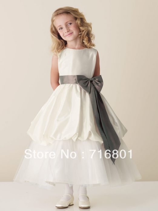 New Bowknot Elegant Fashion Flower Girl Dresses ONID395S