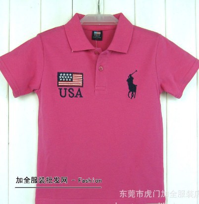 NEW Boys Girls Kids Short Sleeved Polo T-shirt Baby Top variety colours 2-8yrs red