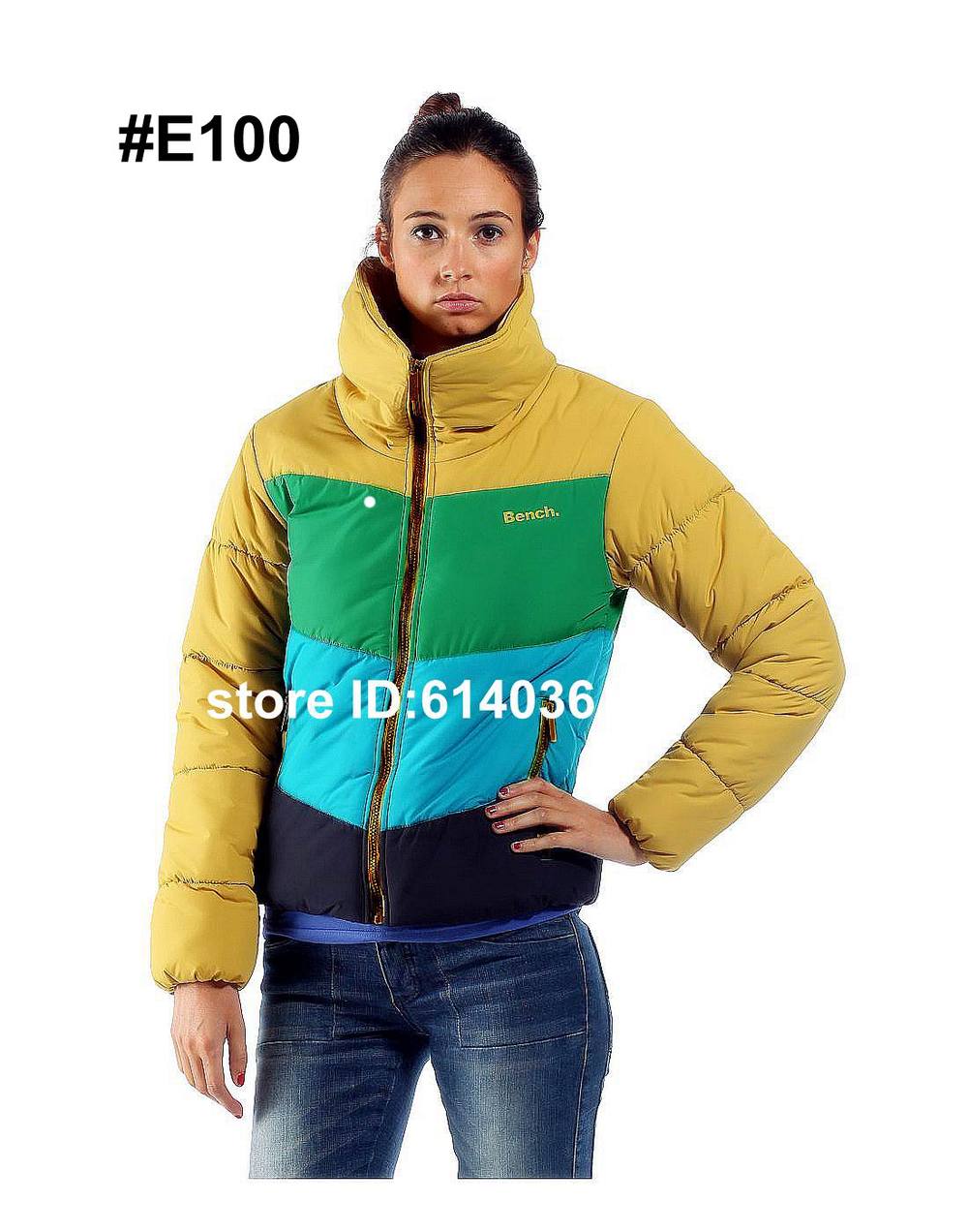 New!! Brand Design Bench Womens Fashion Yellow Down Jacket Down Coat Feather Jacket Outer Wear Best Free Shipping Wholsale price