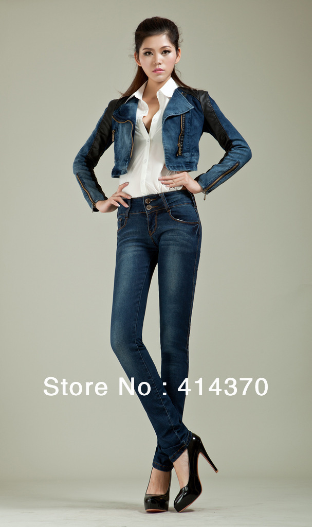 New Branded Big Size Fantasy Skinny  Fashion Denim Jean Blue Color High Quality Cheap Price Jeans Fast Delivery Free Shipping