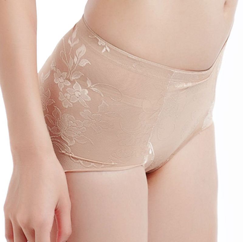 new Butt-lifting abdomen drawing cutout breathable gauze underwear high waist body shaping beauty care panties freeshipping 2pcs