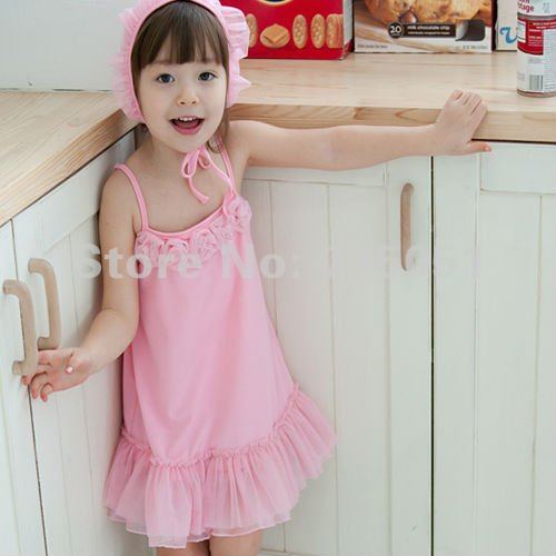 New children's Day edition of conjoined skirt swimsuit swimsuit single export