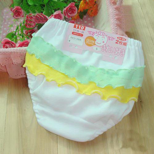 new Children underwear girls cotton underwear girls the lace panties bread pants 48pcs yalaifa