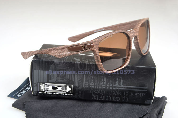New Color Woodgrain Brown OK GARAGE ROCK Polarized Brown Lens Man's Woman's sunglasses Brand O Logo Driving Glasses