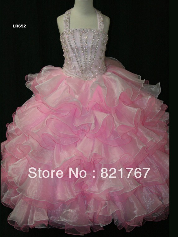 New colorful ball gown beading cute Flower Girl Dresses for the flower girl children-perfect gowns