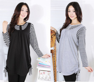 new comfortable woman Beautiful maternity clothing fresh all-match 100% cotton maternity shirt top