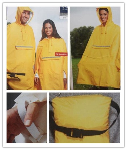 NEW Cycling Bicycle Bike Unisex Raincoat Rain Cape yellow