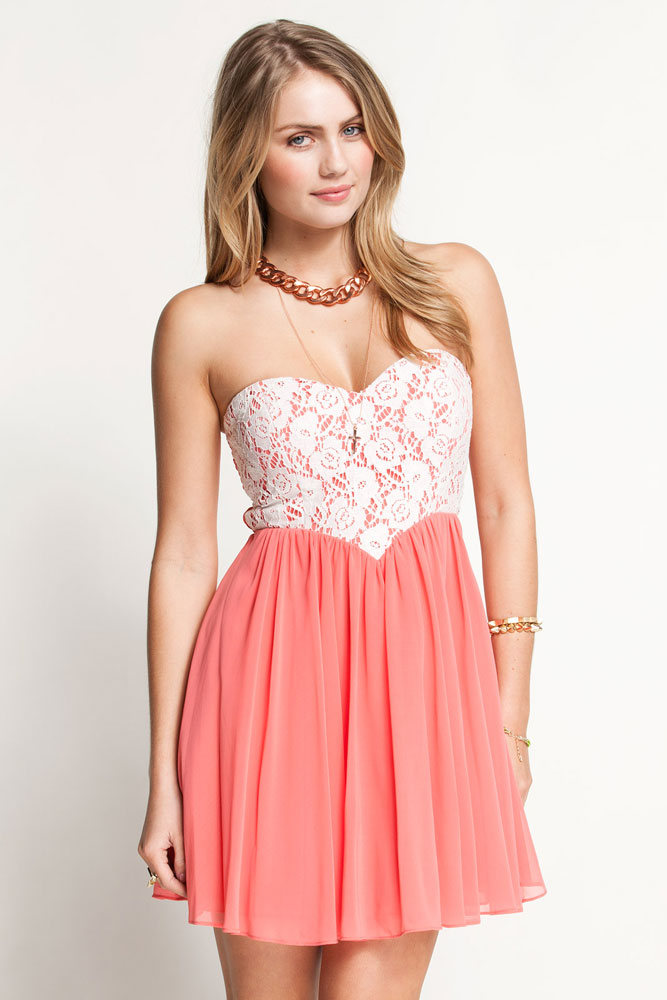 New decoration lace tube top tube top lovely small dress one-piece dress one-piece dress 2603