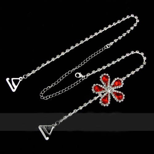 New design! Flower crystal bra strap rhinestone bra neck strap mixed order free shipping wholesale/retailer