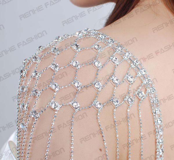 New design rhinestone bra strap crystal shoulder strap free shipping wholesale/retailer