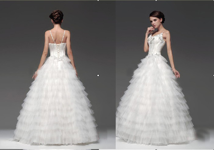 New Design Sweetheart Crystal Sash Organza Wedding Dresses Wedding Gown Bridal Dress