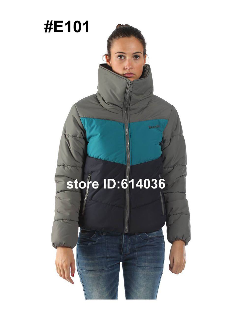 New Designer Bench Women Stylish Grey Down Coat Down Jacket Feather Jacket Outer Wear Best Free Shipping Best Wholsale price