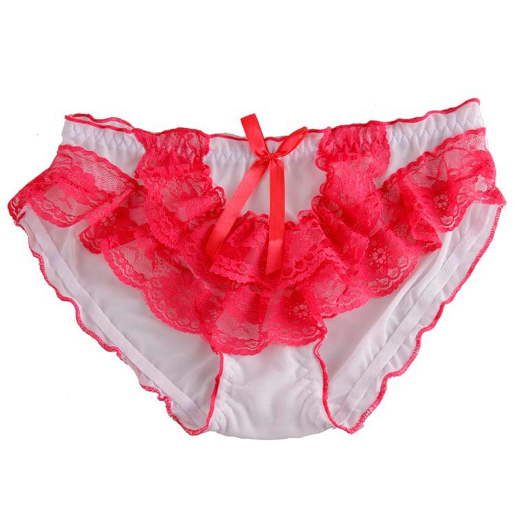 New designUnderwear sexy temptation transparent gauze lace women's briefs wholesale new fun female within 10-color 21622013 fash
