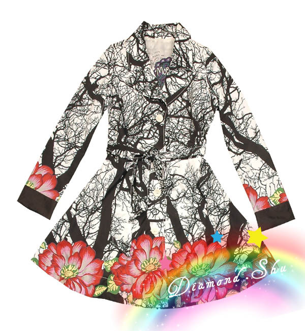 New Desigual Womens Spring Coat Jacket sz:38,40,42