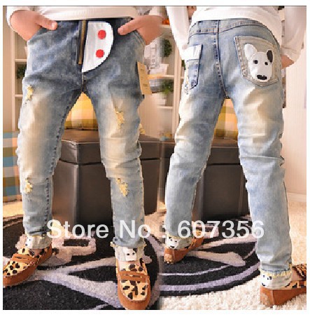 NEW dsigns Jeans Boys Fashion cowboy pants Kids trousers baby garment Summer wears lcazsz 3.15