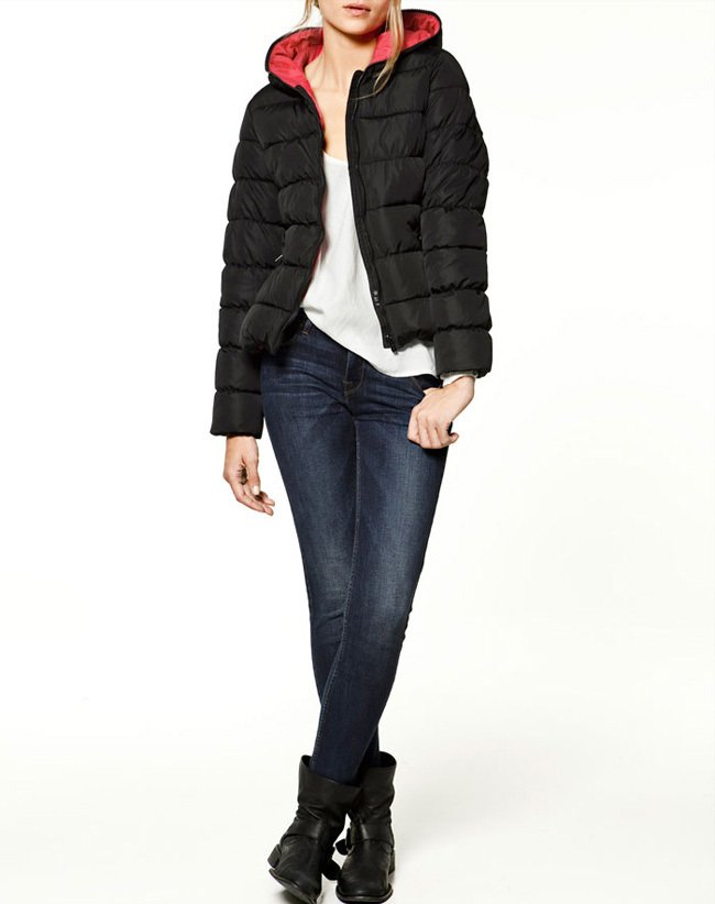 NEW excellent quality, elegant fashion figure flattering warm ladies parkas down jacket coat