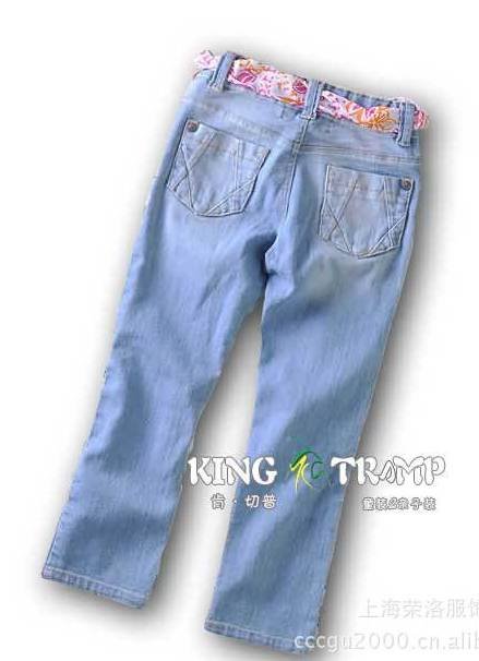 New Fall 2011  Children's clothing. / Kids Jeans / Ken Qiepu / white jeans  100%cotton  Light blue
