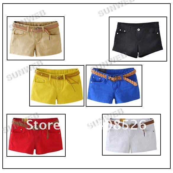 New Fashion Best Selling Women's Colorful Candy Pencil short Pant/Hot Pant free shipping 5056