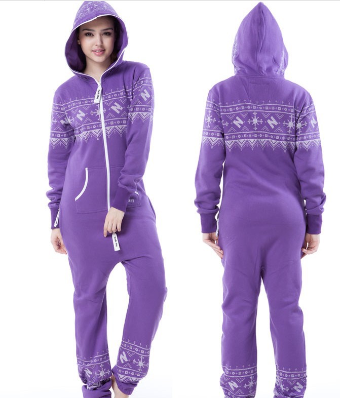 New Fashion!  British Style Unisex Jumpsuit  / Adult Fleece Hoodies / Oversize / Print pattern + Fedex Free Shipping  E300-60