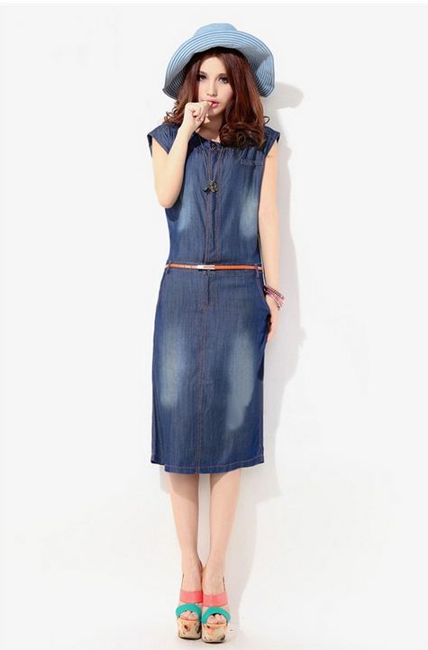 New Fashion Denim Vintage Cute Dress 2013 Summer Autumn High Street Active Women's Skirt Casual Party Stylish Women Dresses