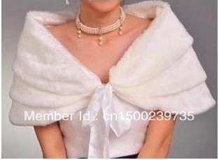 New Fashion Faux Fur Bridal Wrap Shawl Stole Tippet Wedding Jackets