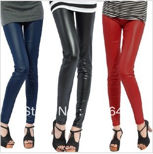 New Fashion knitting 2013 Cotton Thickening Leather Fashionable Style Women Leggings Soft Comfortable Lady Pants FREE SHIPPING
