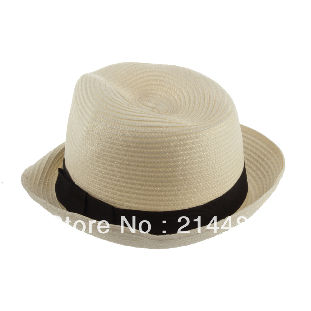 New Fashion Unisex Fedora Trilby Gangster Cap Summer Beach Sun Straw Panama Hat Hot Selling