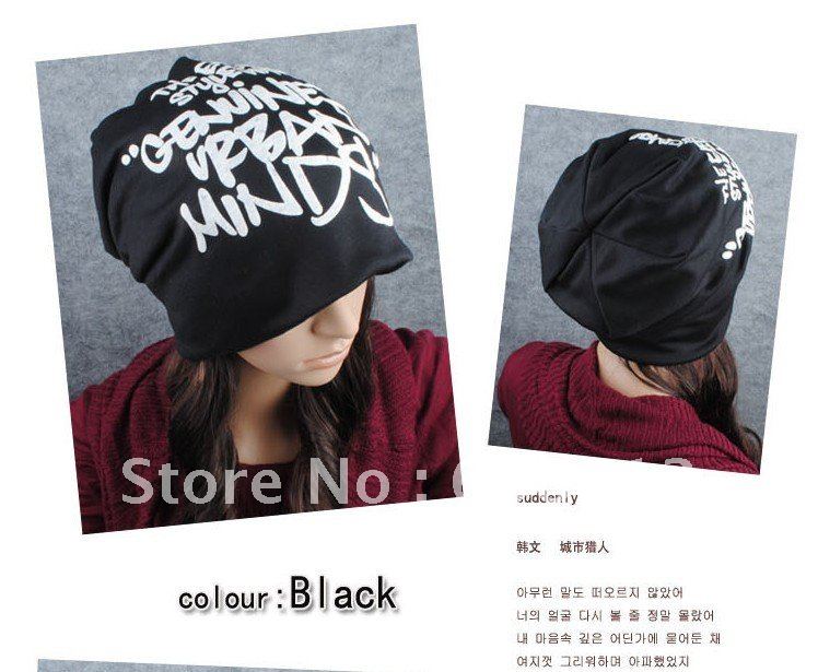 New Fashion Winter Cotton Man's Beanies,Autumn Warm Hats For Woman,Hip-pop Ski Hats For Man Skull Caps 12pcs/lot Free Shipping