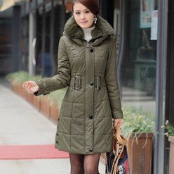 New fashion Winter plus size wadded jacket lady thickening cotton-padded jacket women long design cotton-padded jacket