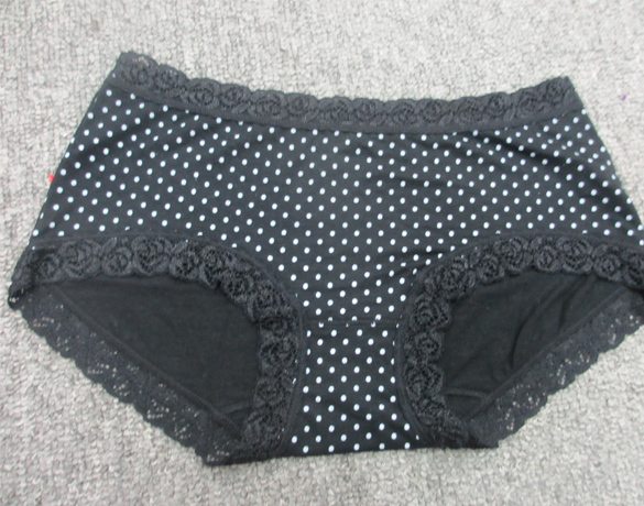 New Fashion Women Dot Lace shape Underwear Underpants  7Colors Free shipping