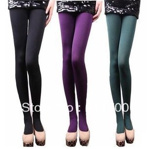 New Fashion Women's Winter Warm Comfortable Slim Tights Pants Leggings Body Stockings 8 Colors Free shipping