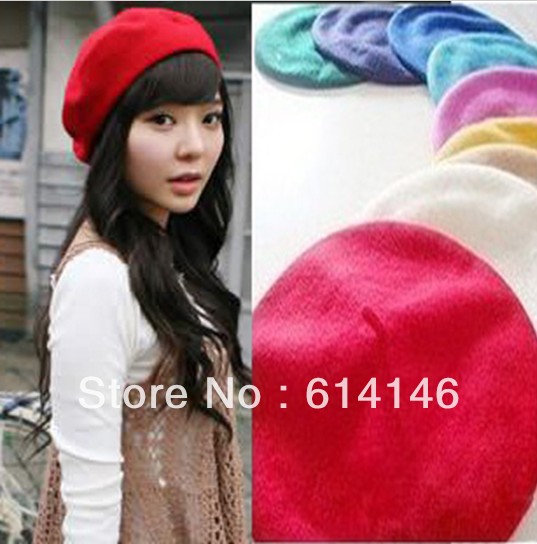 New Fashion Wool Warm Women Beret Beanie Hat Cap Hot buy 10pcs get 1 free