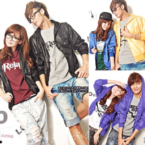 New fashionable casual slim waterproof with a hood long-sleeve all-match lovers trench outerwear 115p55
