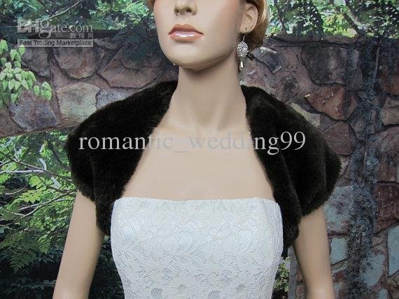 New Faux Fur Bridal Shrug Stole Shawl Wrap Custom Made Wedding Jackets