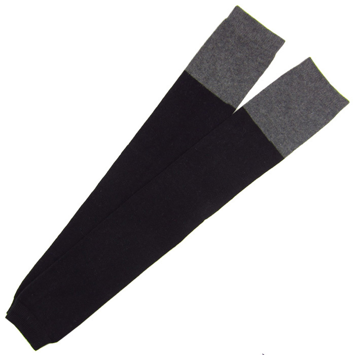 New Feona black color block decoration women's stockings set thickening thermal wool kneepad( B312)