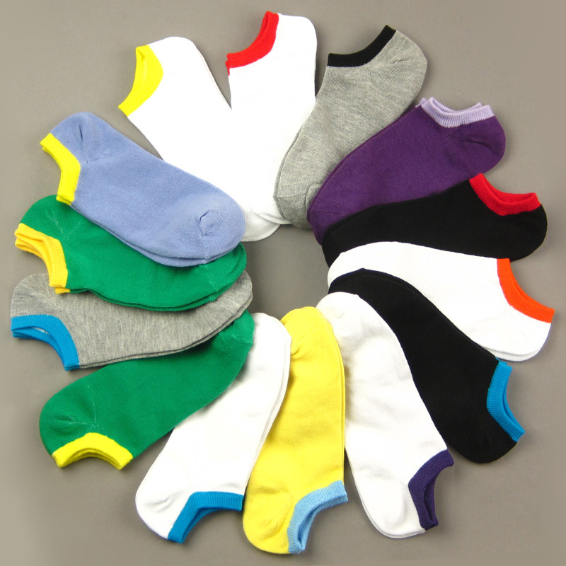 New feona male Women sweat absorbing sports invisible sock slippers spring and summer shallow mouth 100% cotton socks 24 107