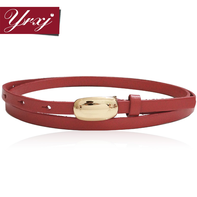 New first layer of cowhide women's thin belt fashion all-match decoration genuine leather strap Women bj040