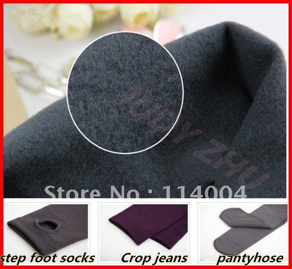 New  FREE SHIPPING 5pc/lot Women Winter New Style Thicken Pantyhose Tights/crop jeans/step foot socks 7Color 800D Best Quality