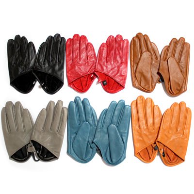 New Freeshipping  2011(city desires) women's half-palm Real leather gloves