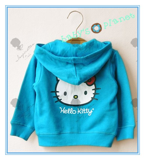new freeshipping hello kitty hoody / children clothing /sweatshirt /KT cat girl autumn&winter  Hooded Sweater /shirts/4pcs/lot