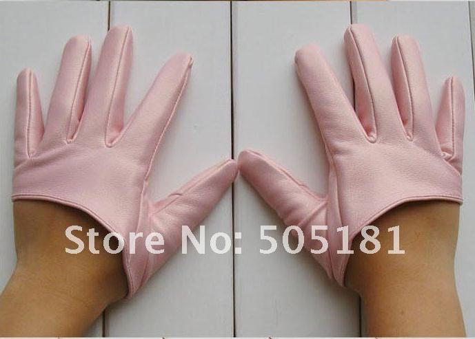 New Freeshipping women's half-palm PU gloves fashion leather gloves with multi-color,freesize,christmas gift,8pairs