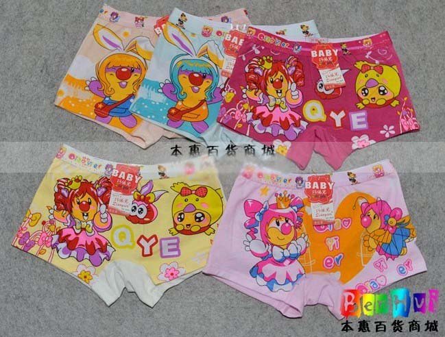 NEW Girls ' Boxer briefs Comfortable cotton children's boxer underwear children 's underwear cartoon rabbit