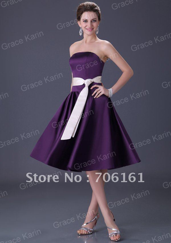 New GK Bridesmaid Wedding Cocktail Evening Ball Party Prom Dress 8 Size 2012 CL3026