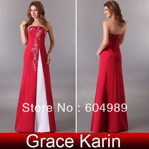 New GK Long Sexy Formal Prom Gown Bridesmaid Cocktail Party Red Long Evening Dress 8 Size CL3132