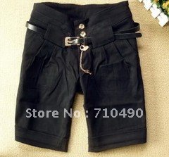 New han edition 5 minutes of pants boots pants pants in qiu dong show thin shorts female trousers with 308 waist