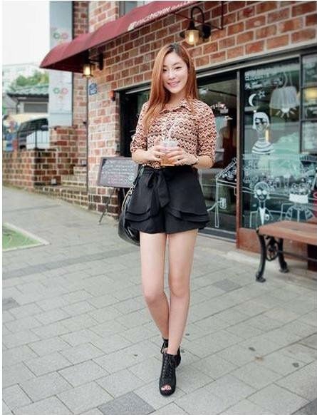 New Hot Free Shipping Wholesale Fahion Korea Short  For Women with Belt  Casual Short  Fashion Shorts