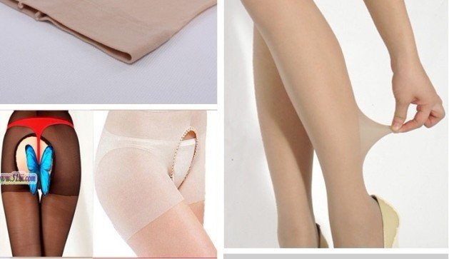 New Italy brand carved open stockings sex stockings free removal of colored transparent socks