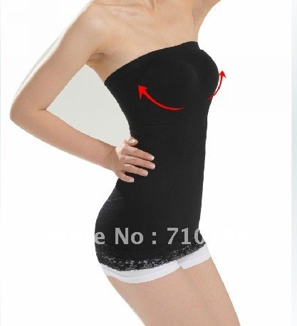 new Japan style germaniun chest wrapped perfect slim body undergarment with race hem  CR-NY003