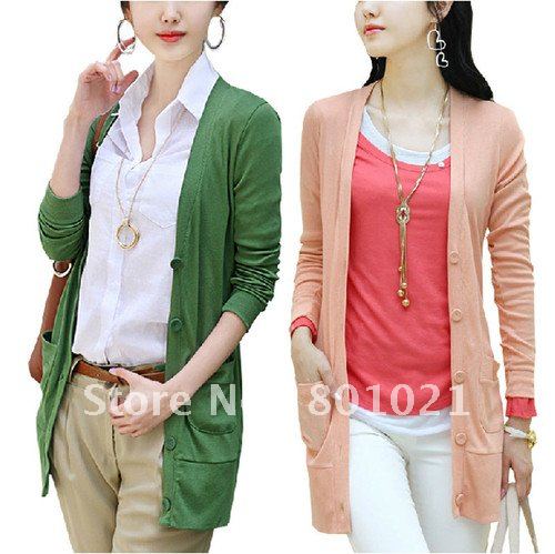 NEW Korea Casual Women Elastic Tops Cardigan Pokets Shirts PLUS SIZE  M/L/XL/XXL/XXXL