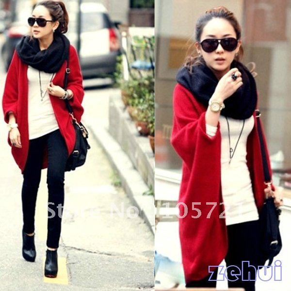 New Ladies Batwing Dolman Cropped Sweater Knit Bolero Poncho Cape Cardigan Coat   (HR374)